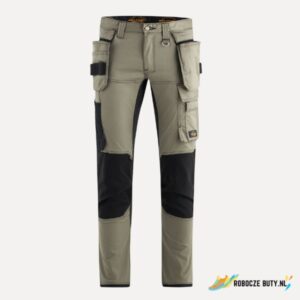 Belhurt Tayron Khaki - spodnie robocze stretch z odpinanymi kieszeniami