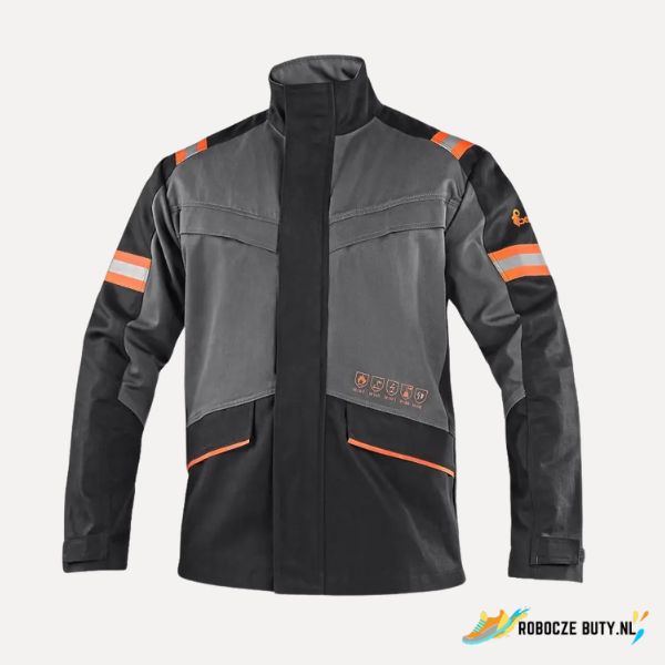 Canis Safety WorkTech-Multi - bluza robocza, wielofunkcyjna, męska, kolor szaro-czarny