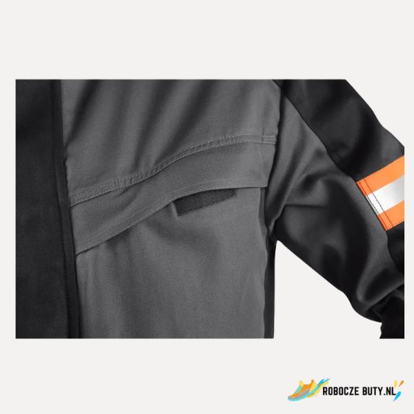 Canis Safety WorkTech-Multi - bluza robocza, wielofunkcyjna, męska, kolor szaro-czarny - obrazek 4