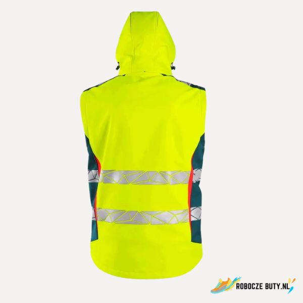 Canis Safety Bedford- kurtka robocza, ostrzegawcza, softshell, kolor żółty - obrazek 5