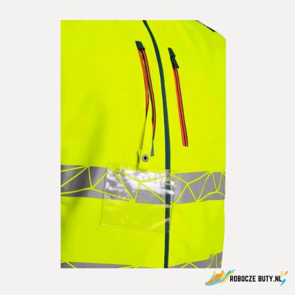 Canis Safety Bedford- kurtka robocza, ostrzegawcza, softshell, kolor żółty - obrazek 6