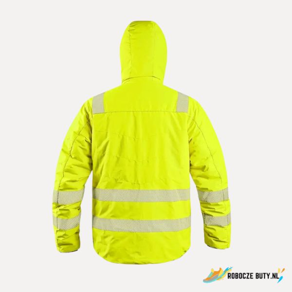 Canis Safety Chester - kurtka robocza, ostrzegawcza, obustronna, kolor żółto-niebieski - obrazek 2