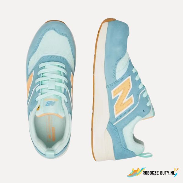 New Balance Elite Lite - buty robocze S1PL, aluminiowy podnosek, kolor niebiesk pomarańczowy - obrazek 5