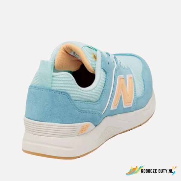 New Balance Elite Lite - buty robocze S1PL, aluminiowy podnosek, kolor niebiesk pomarańczowy - obrazek 4
