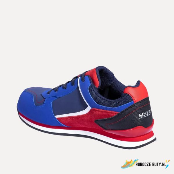 Sparco Gymkhana Montecarlo - buty robocze S3 SRC HRO ESD, kompozytowy podnosek, kolor niebiesko -czerwony - obrazek 3