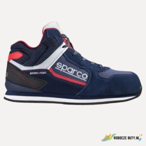 Sparco Gymkhana Olympus - buty robocze S3S FO HRO SR ESD, kompozytowy podnosek, kolor granatowo -czerwony