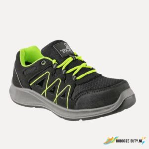 Canis Safety Texline Vuka - buty robocze S1P, kompozytowy podnosek, kolor czarno-zielony