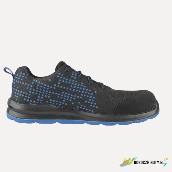 Canis Safety Texline Vis - buty robocze S1, stalowy podnosek, kolor czarno-niebieski