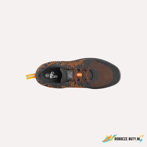 Canis Safety Island Cres - buty robocze S1, stalowy podnosek, kolor czarno-pomarańczowy - obrazek 7