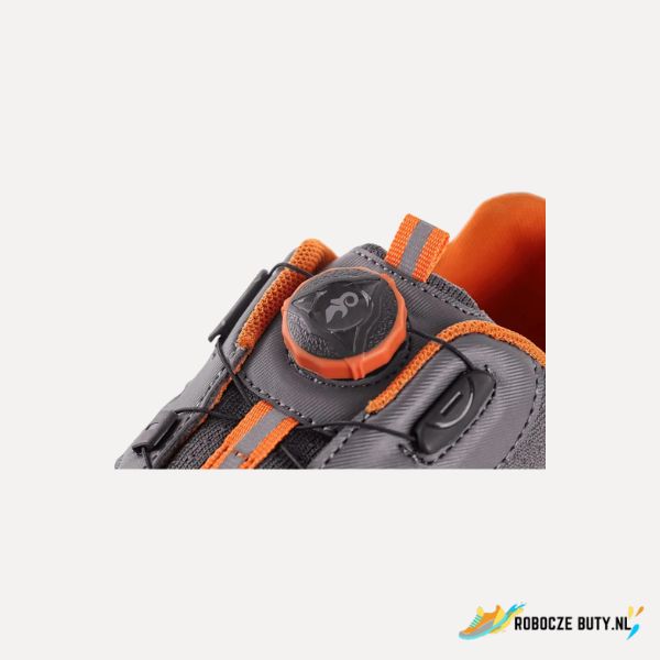 Canis Safety Island Navassa - buty robocze S1P, stalowy podnosek, kolor szaro-pomarańczowy - obrazek 3