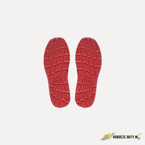 Canis Safety Texline Dolin - buty robocze S1, stalowy podnosek, kolor czarno-czerwony - obrazek 6