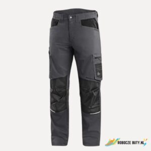 Canis Safety Solis Flex - spodnie robocze, męskie, kolor szaro-czarny