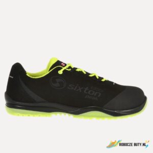Sixton Cuban Yellow Low - buty robocze S3 SRC ESD, aluminiowy podnosek, kolor czarno-żółty