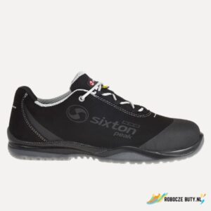 Sixton Cuban Grey Low - buty robocze S3 SRC ESD, aluminiowy podnosek, kolor czarno-szary