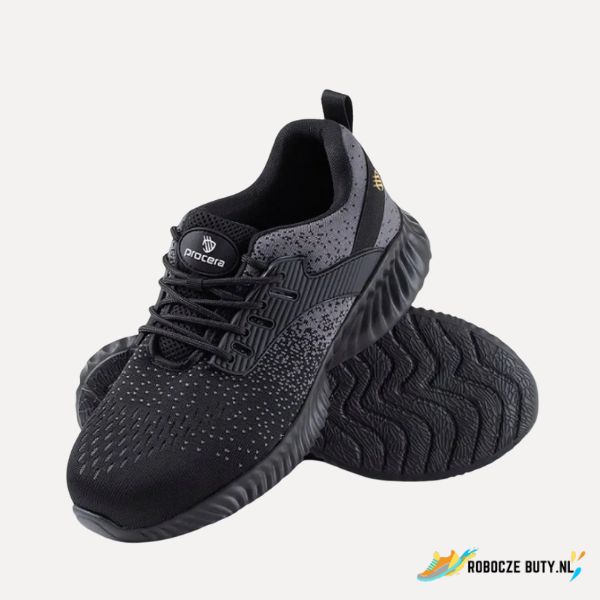 Procera Texo-Fly Gray - buty robocze S1, stalowy podnosek, kolor czarno-szary - obrazek 3