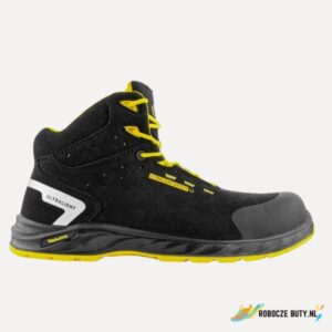 Vm Footwear  Wisconsin - buty robocze S3 SRC ESD, plastikowy podnosek, kolor czarno-żółty
