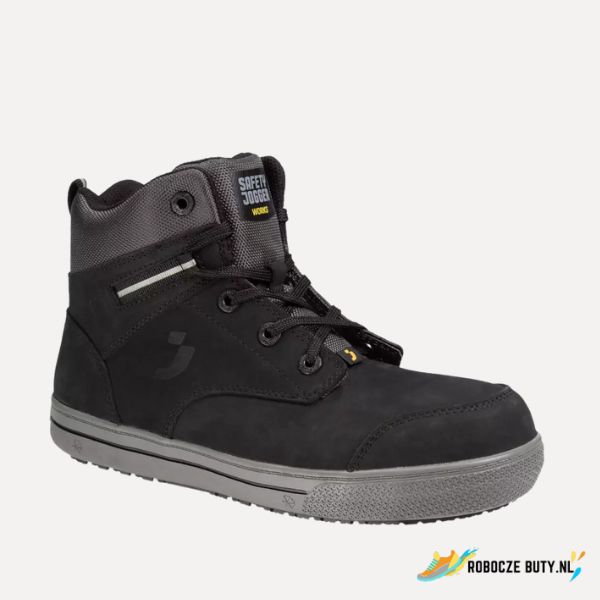 Safety Jogger Cerro - buty robocze S3 MID S3 ESD SRC HRO, aluminiowy podnosek, kolor czarny - obrazek 3