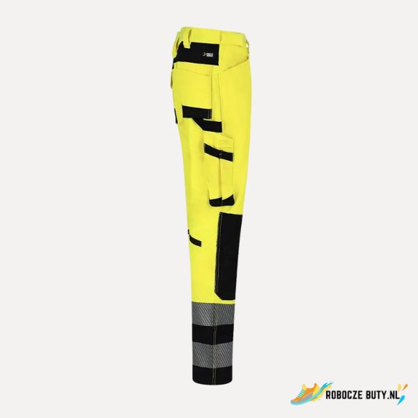 Safety Jogger Scuti HiVis - spodnie robocze ostrzegawcze, odblaskowe, kolor żółty - obrazek 4