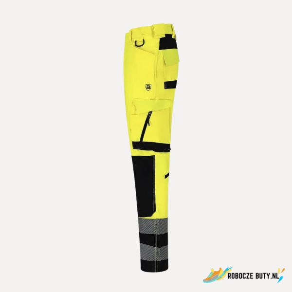 Safety Jogger Scuti HiVis - spodnie robocze ostrzegawcze, odblaskowe, kolor żółty - obrazek 3
