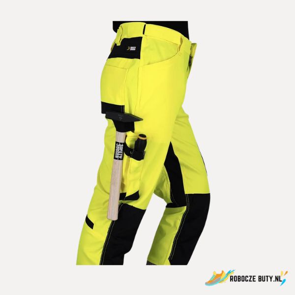 Safety Jogger Scuti HiVis - spodnie robocze ostrzegawcze, odblaskowe, kolor żółty - obrazek 6