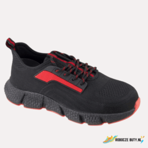 Urgent 235 - buty robocze S1, kompozytowy podnosekm kolor czarno -czerwony