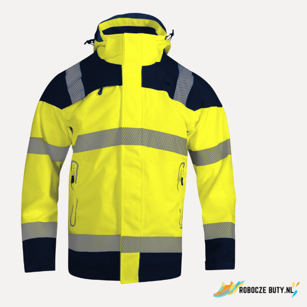 Singer Safety Premia,kurtka robocza parka,wysoka widoczność,kolor żółty - obrazek 2