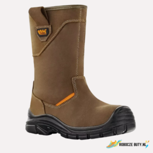 VM Footwear Edinburgh - buty robocze S3 CI SRC, kompozytowy podnosek, kolor brązowy