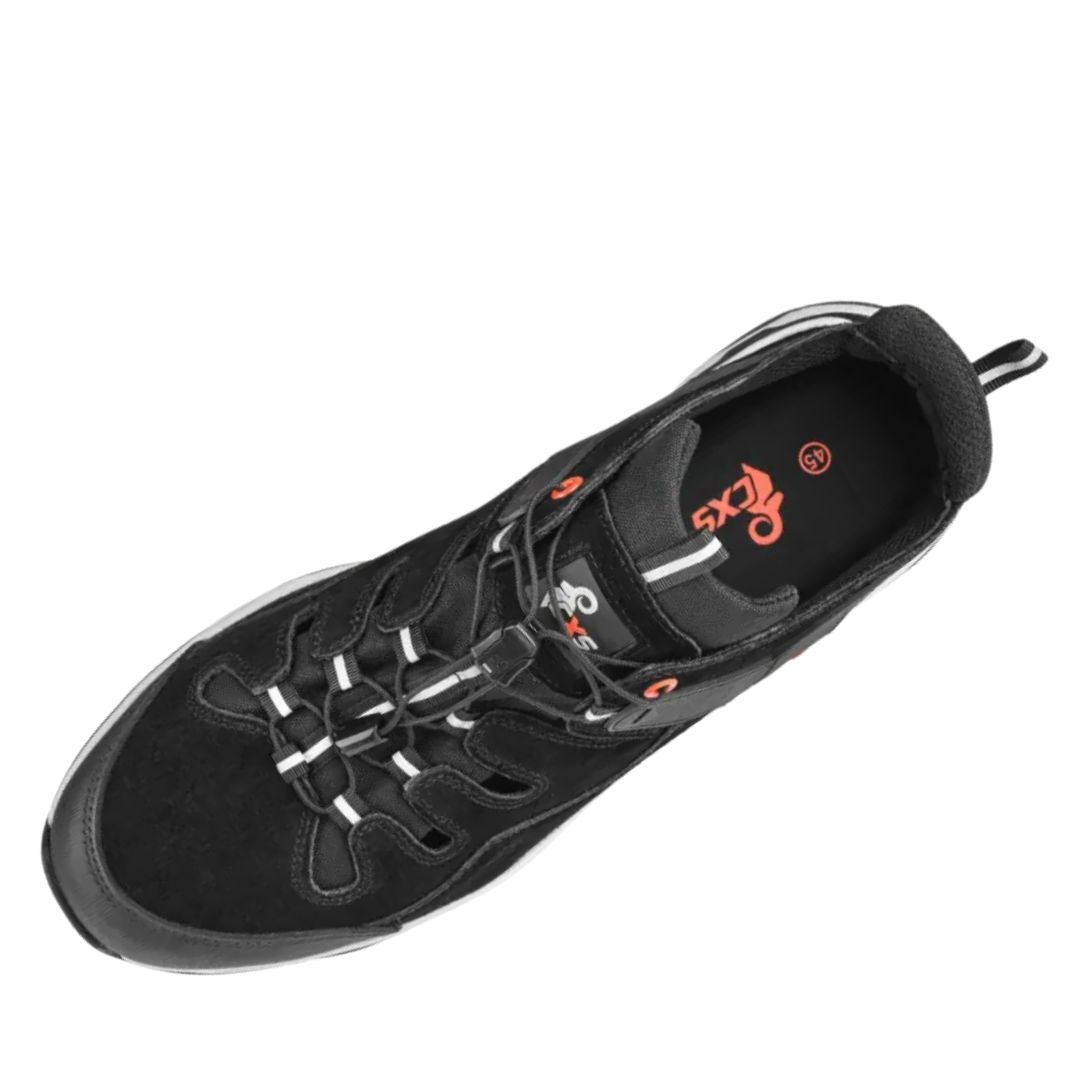 Canis Safety Cabrrera Neo-buty robocze S1,kompozytowy podnosek,kolor czarny - widok sznurowanie