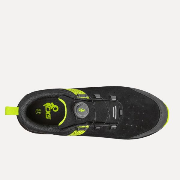 Canis Safety Cerana -buty robocze S3S,kompozytowy podnosek ,kolor czarny - widok sznurowanie